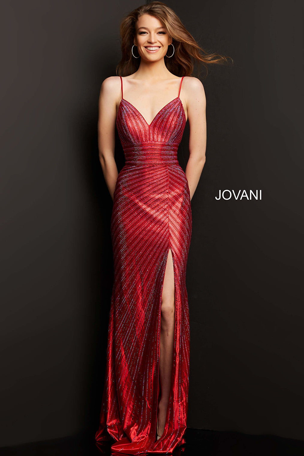 red beaded dress 220580