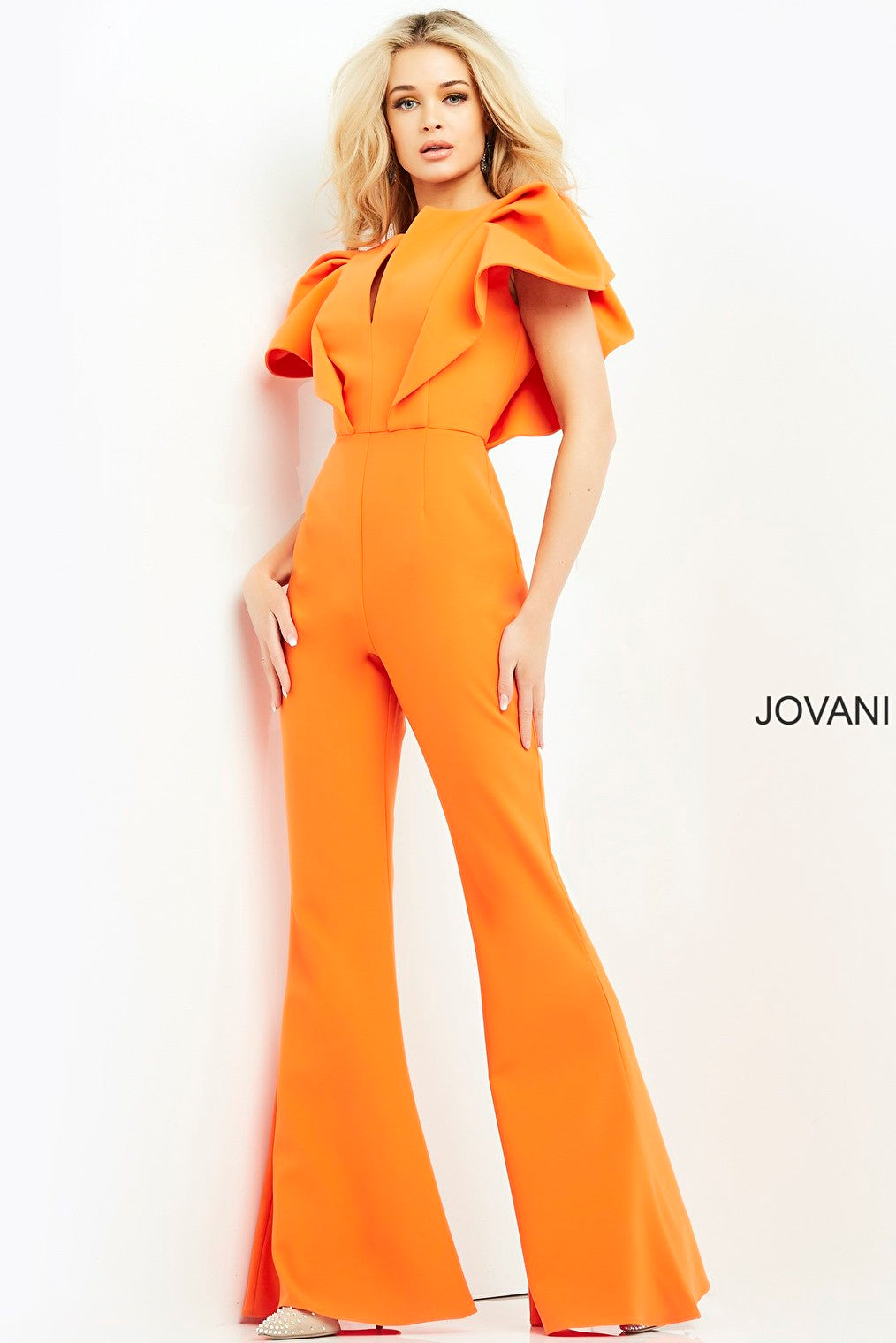 orang prom jumpsuit 00762