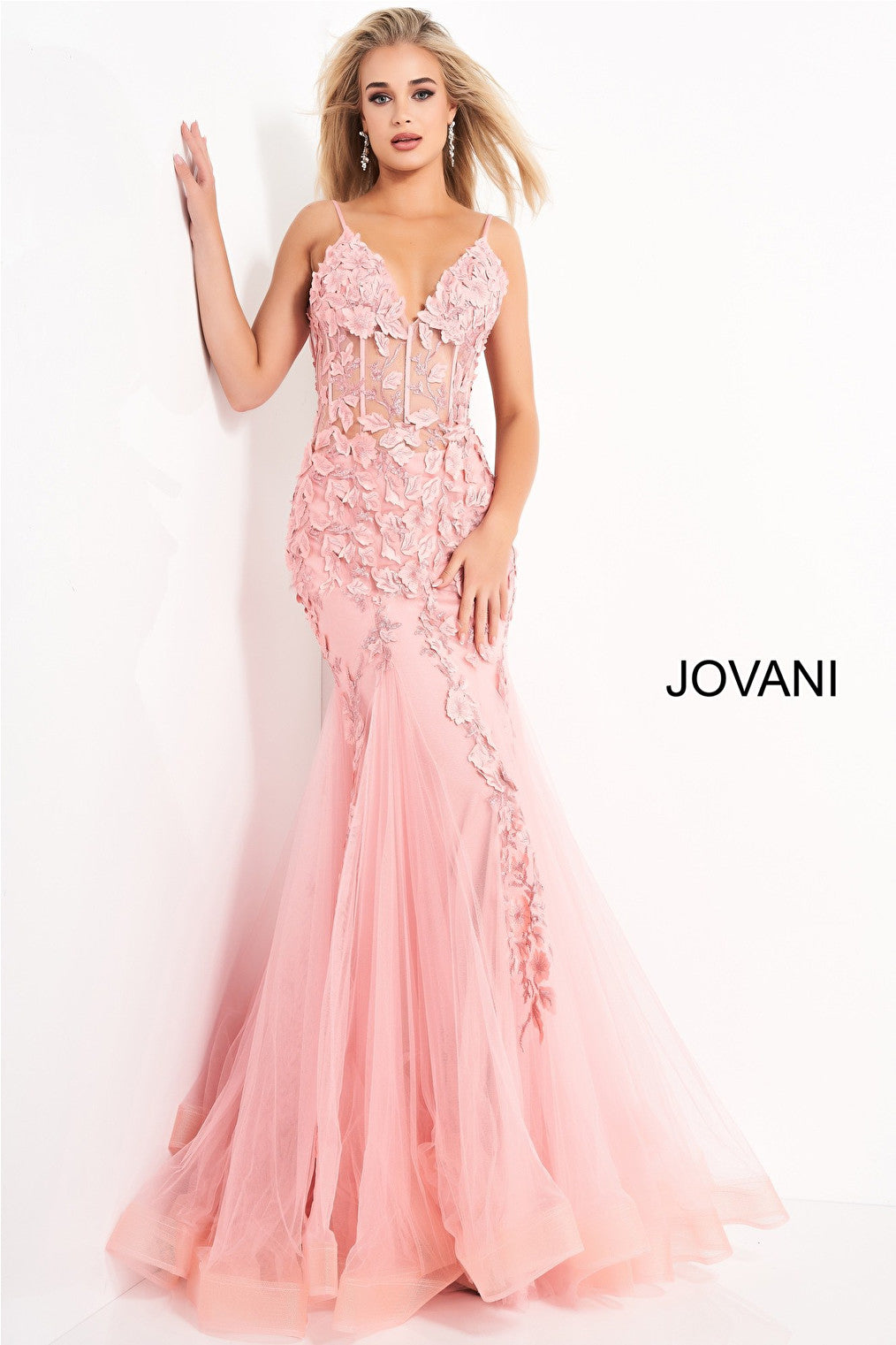 dark blush prom dress 02841