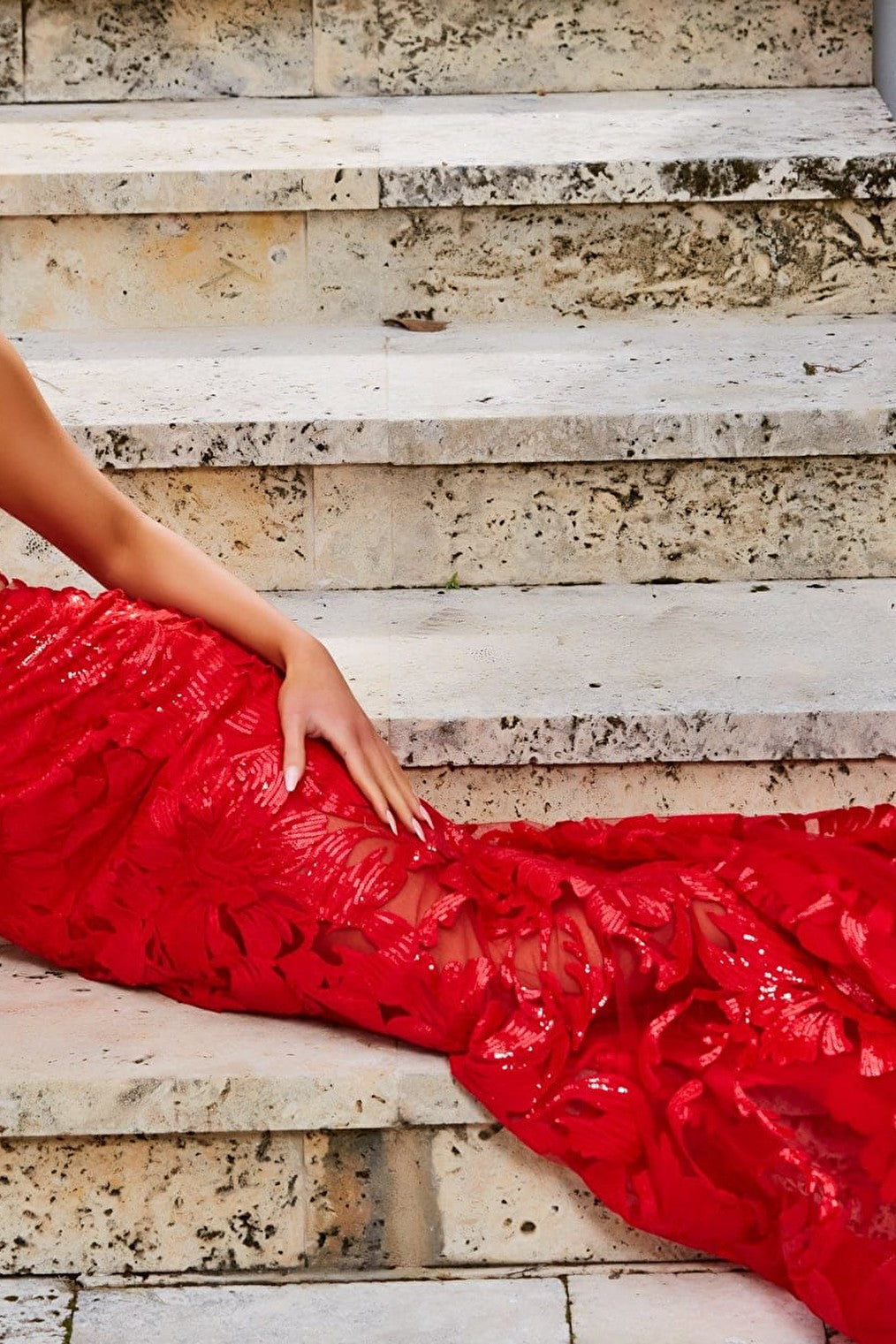 red prom dress 02895