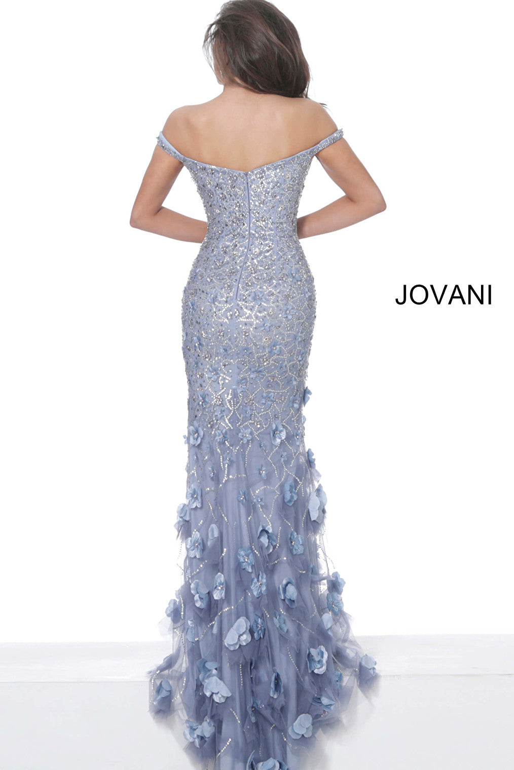 Violet Jovani evening dress 03191 back