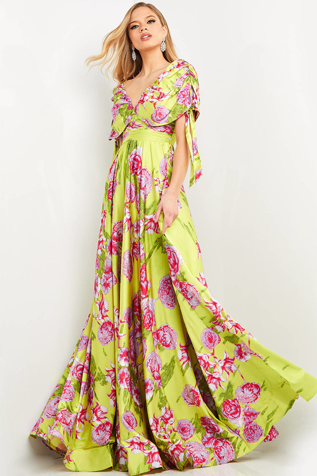 multi color long dress 04176