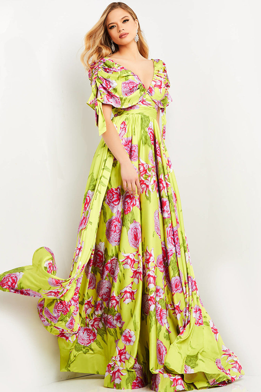 print evening dress 04176