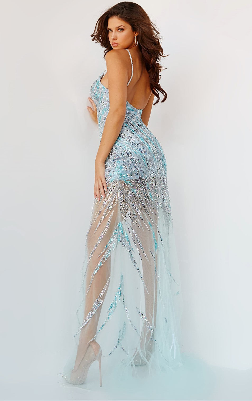 beaded prom dress 04195