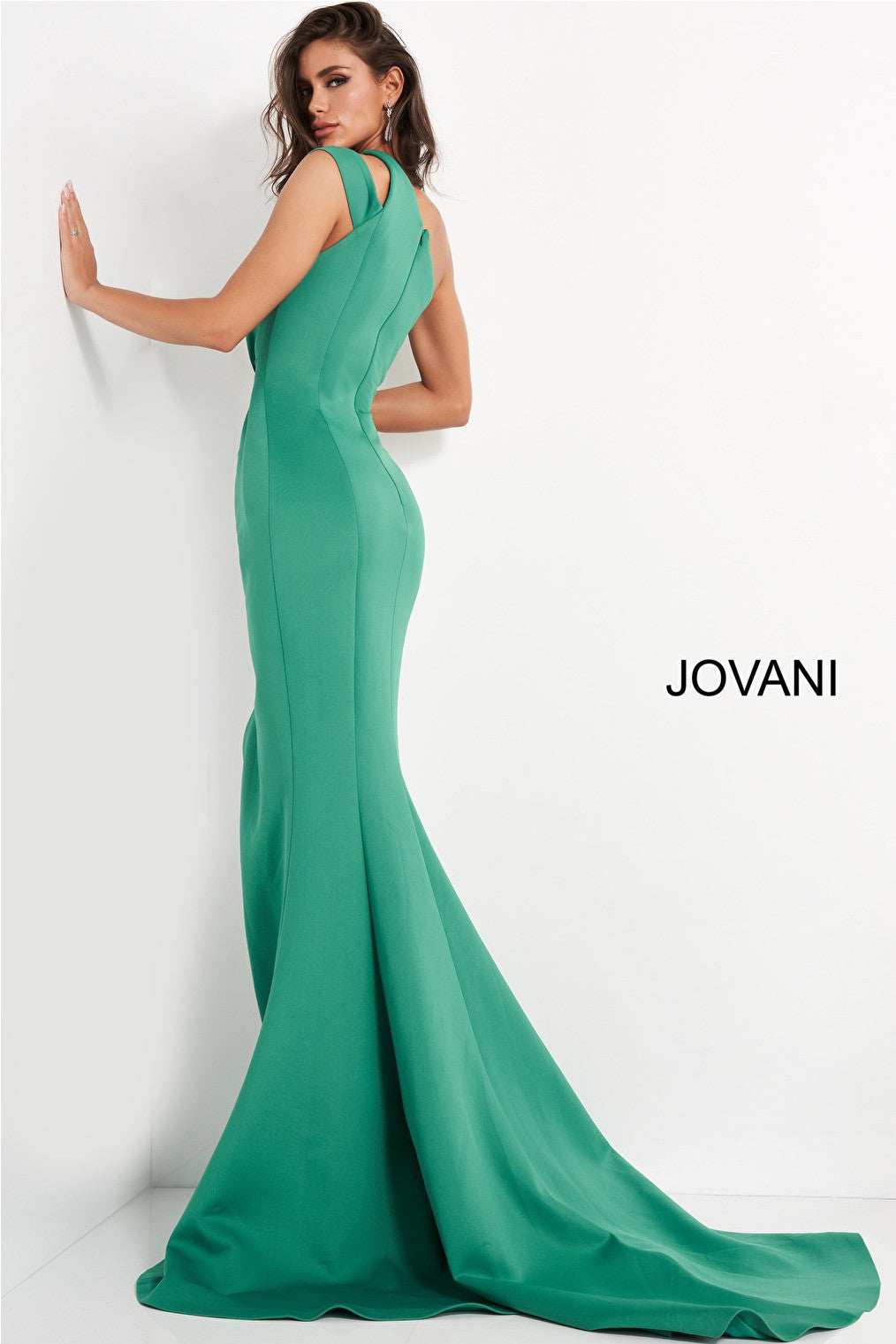 Scuba Jovani evening dress 04222 with train