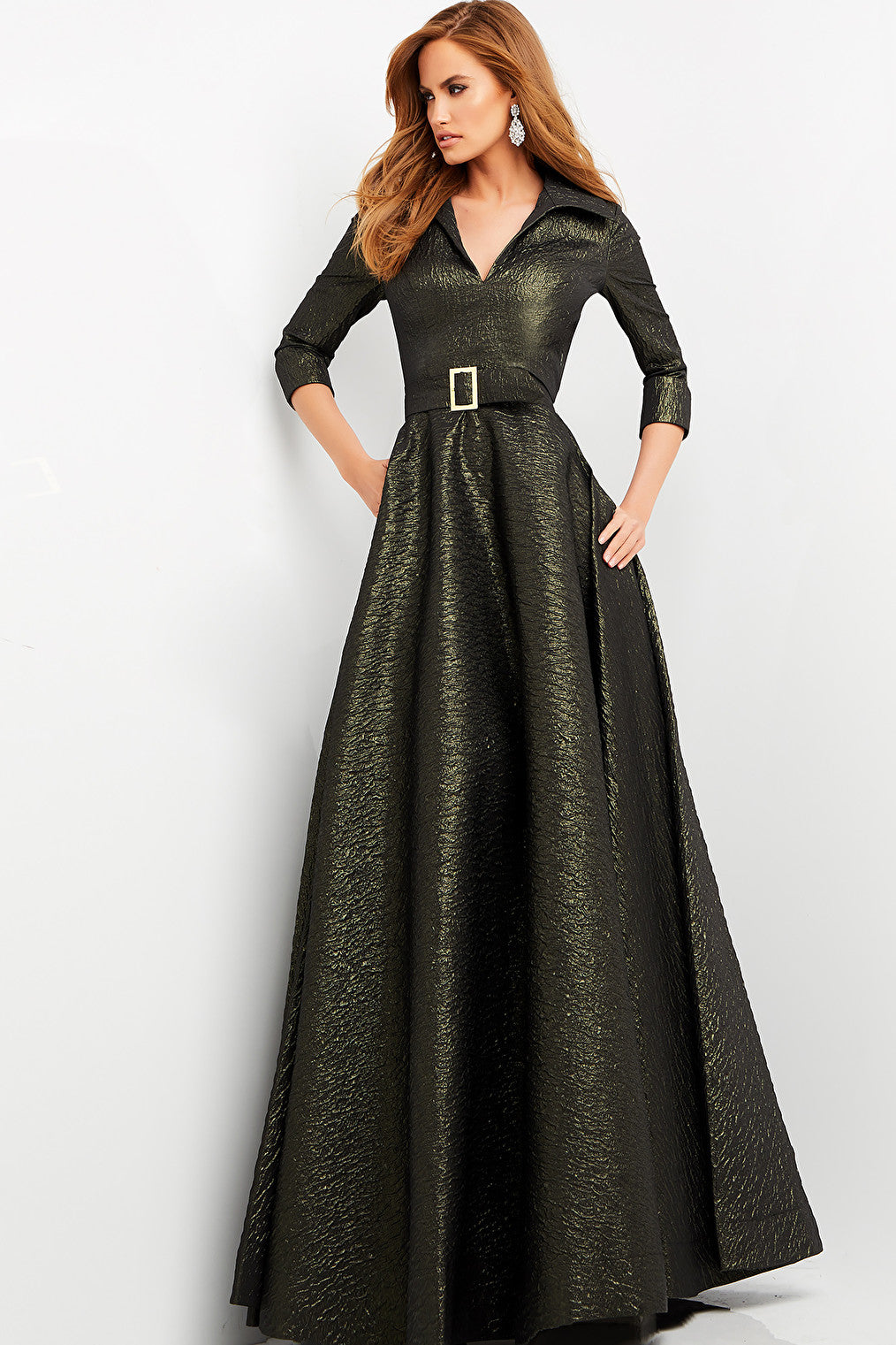 olive evening dress 05075