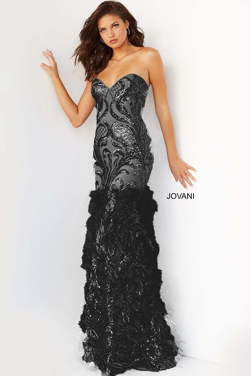 black beaded dress 05667