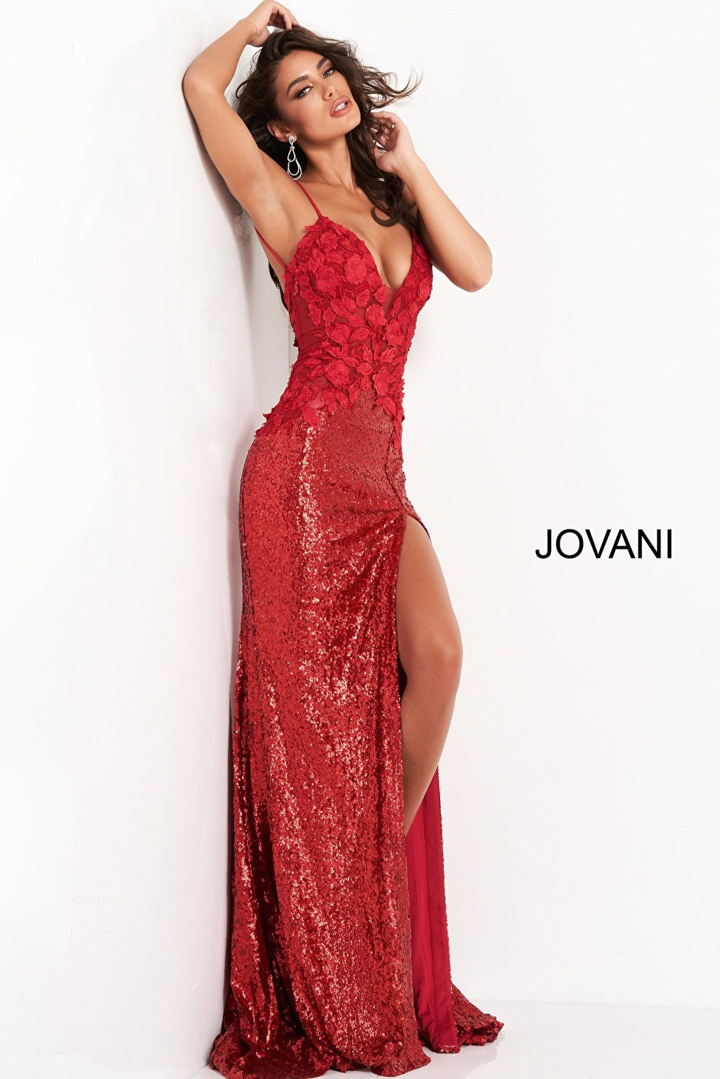 red beaded dress 06426