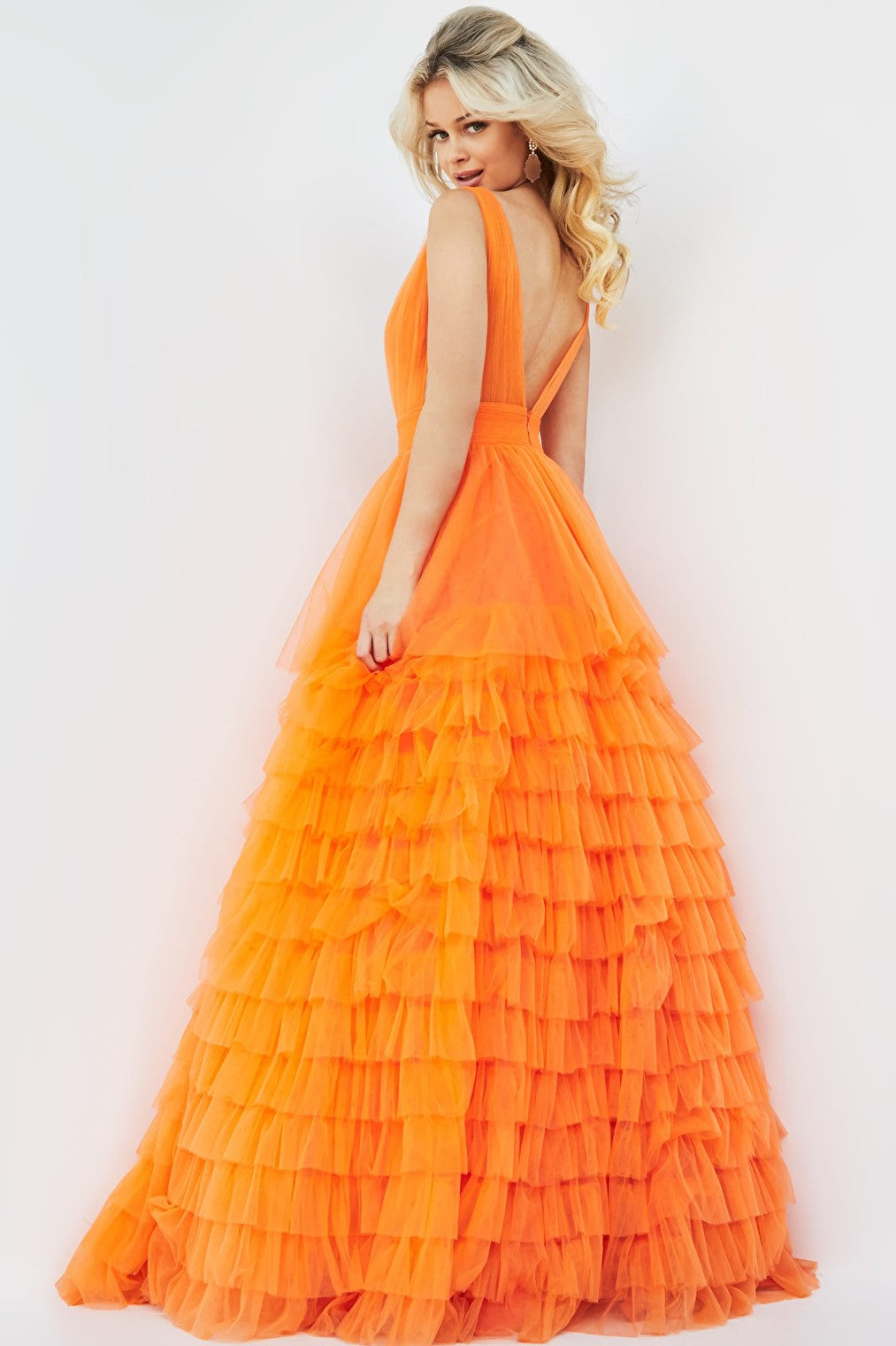 orange ballgown 07264