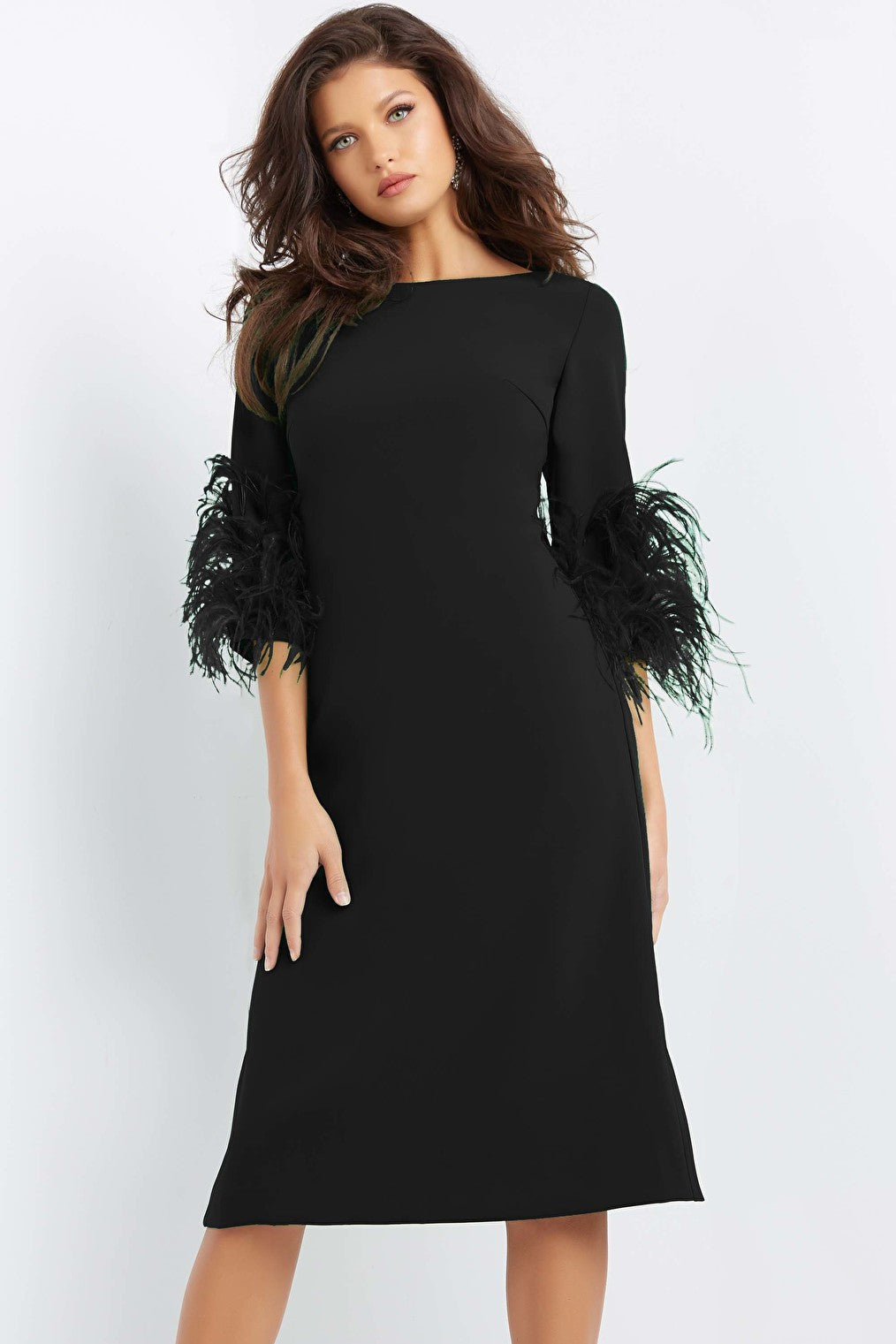 black short dress 07341