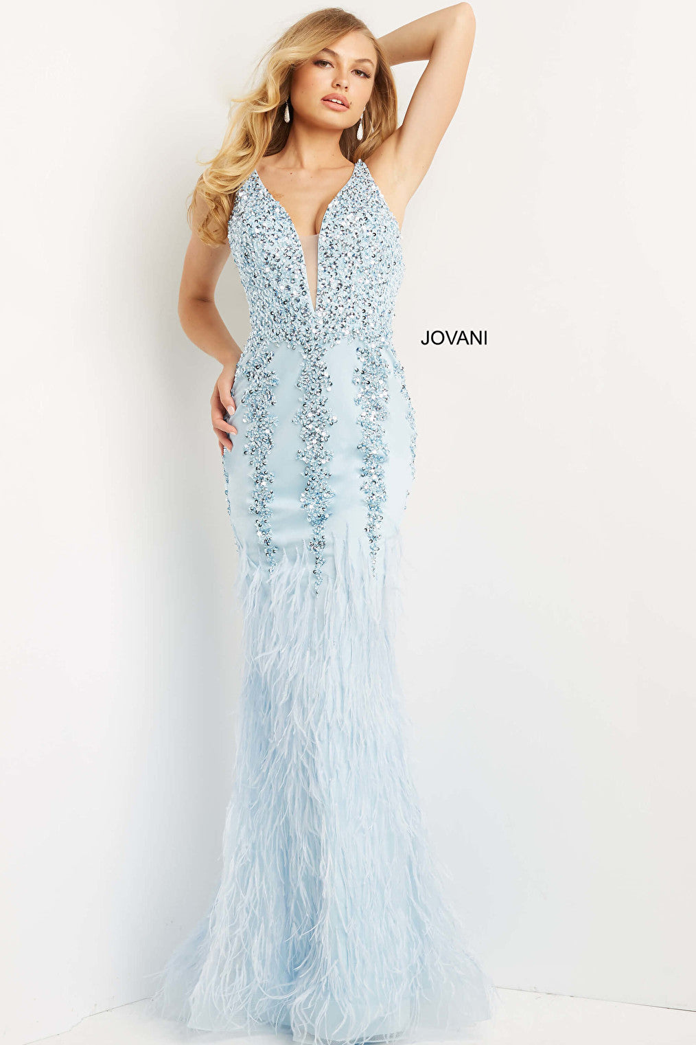 blue prom dress 08140