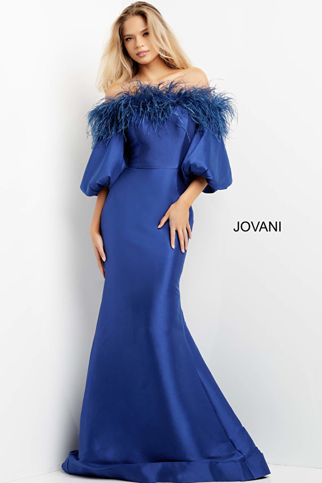 Jovani 08356 Royal Blue Long Evening Dress