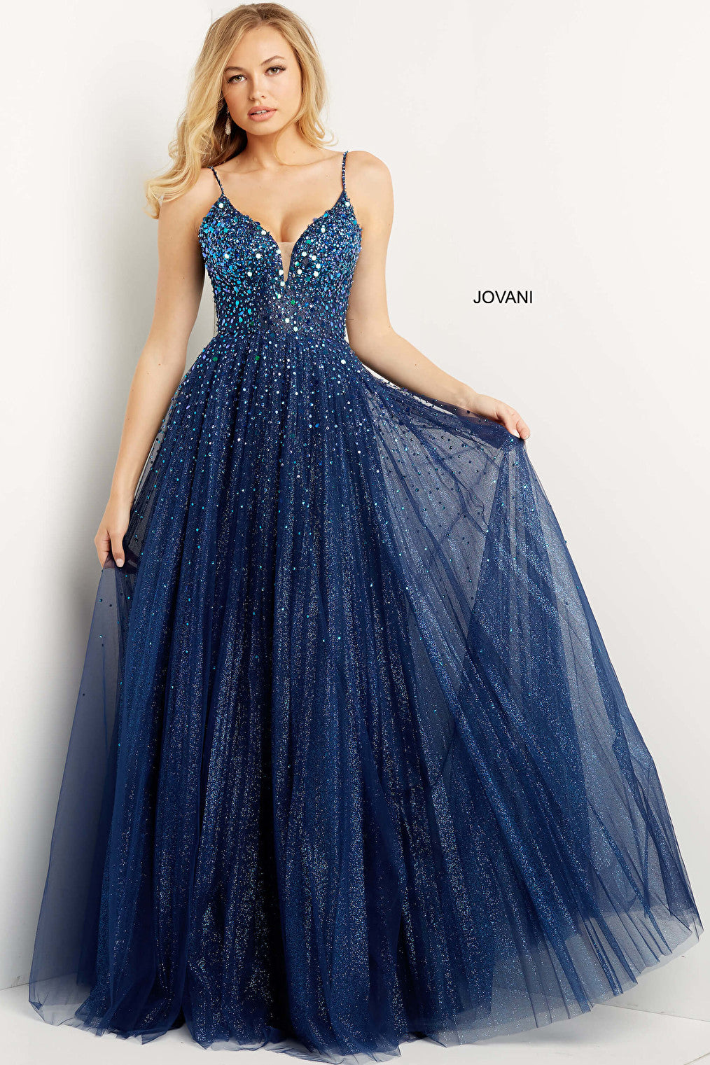 navy prom dress 08408