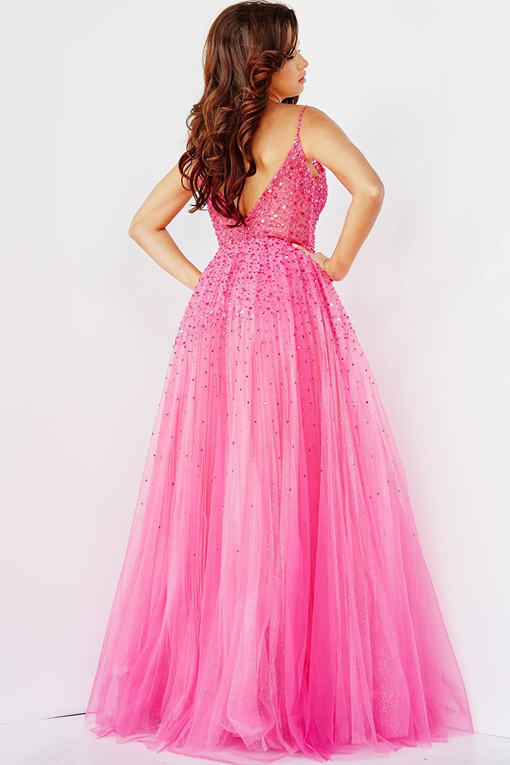 fuchsia ballgown 08408