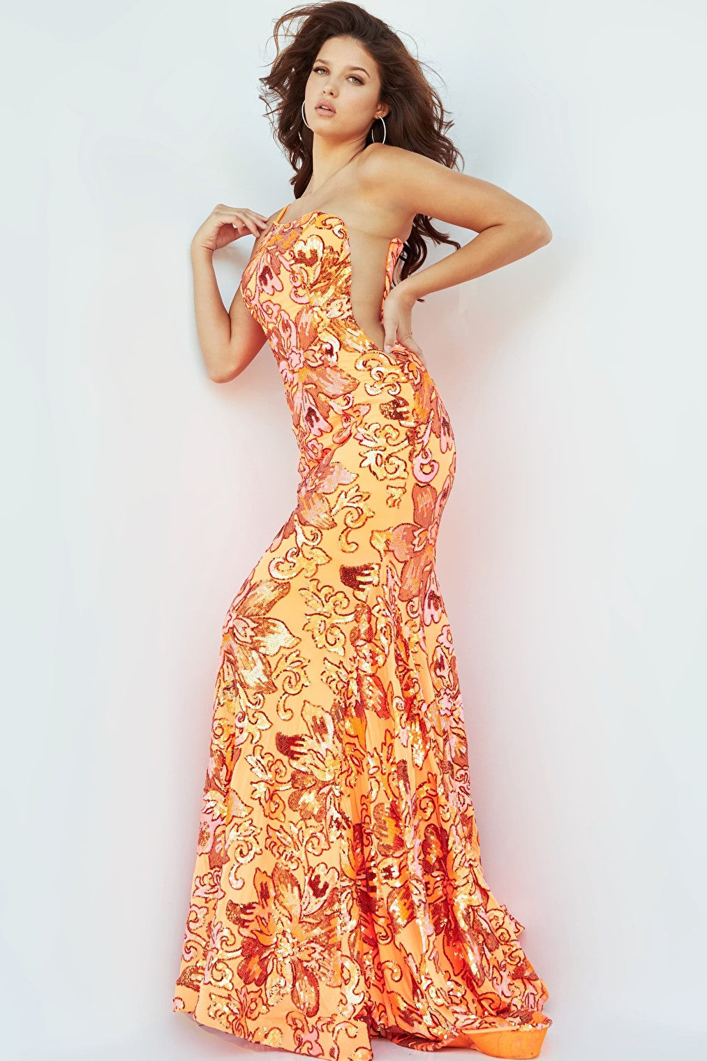 orange prom dress 08460