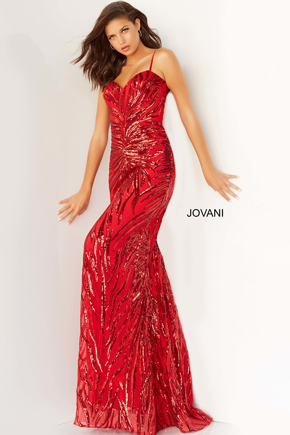 red prom dress 08481