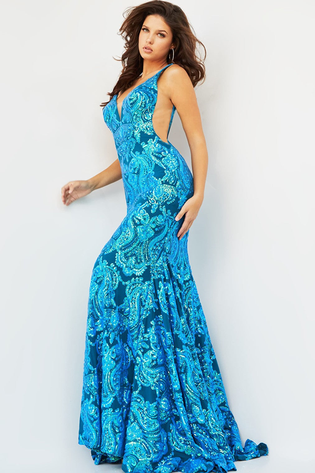 IRIDESCENT ROYAL prom dress 