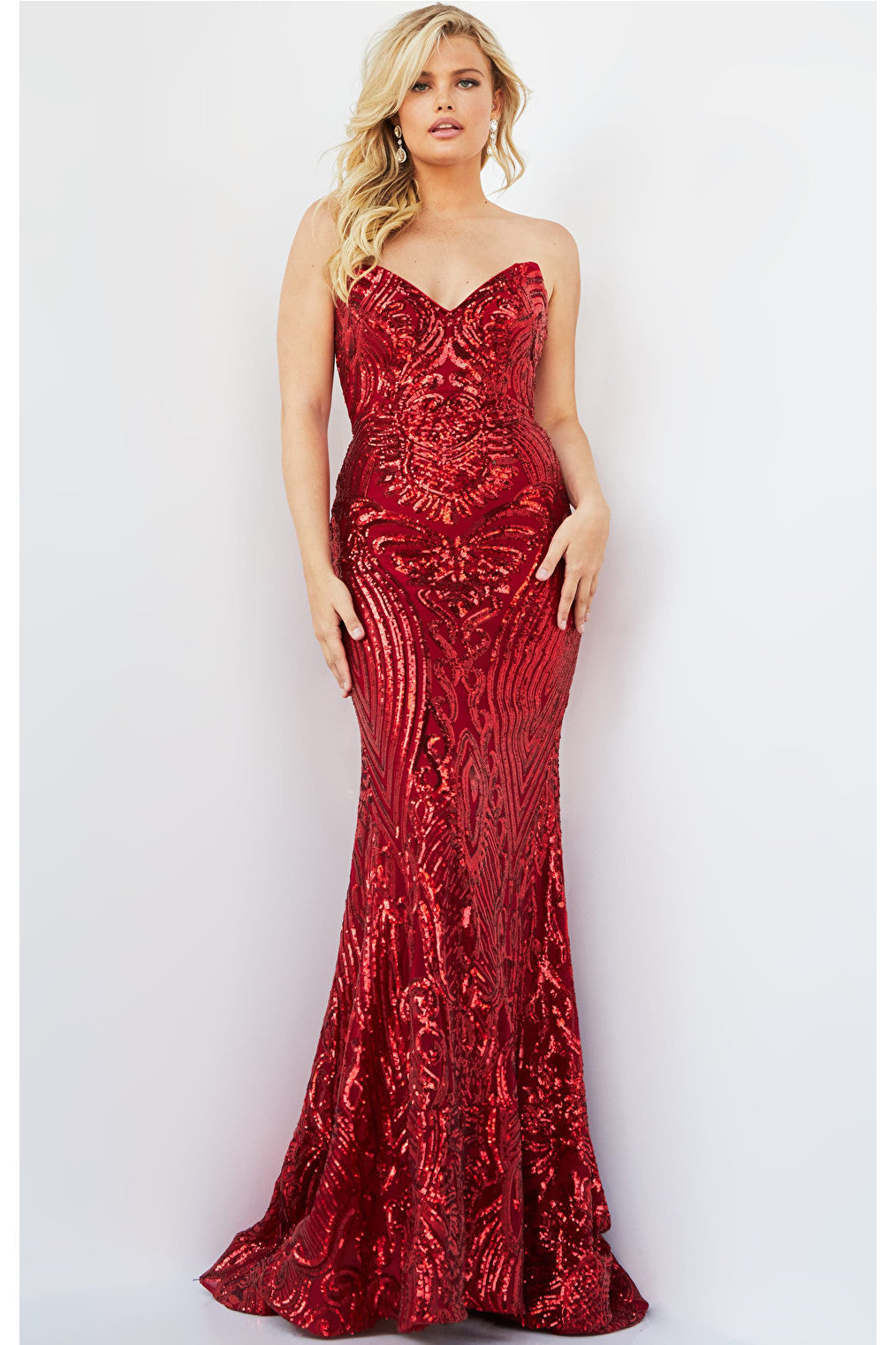 sweetheart neckline prom dress 09695