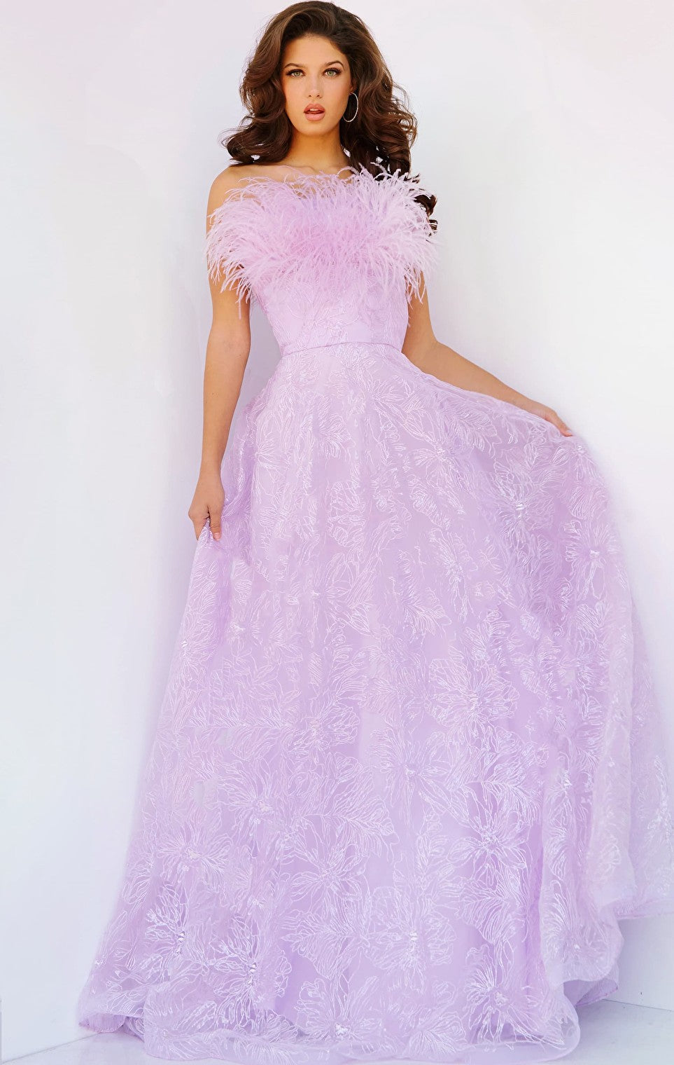 light purple prom dress 09945