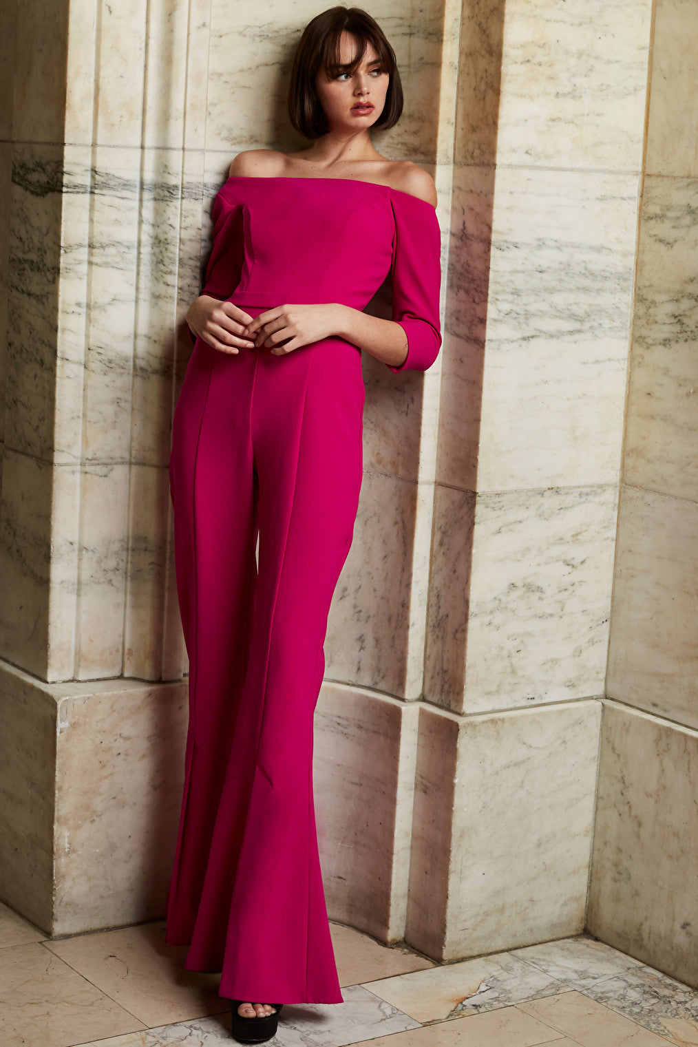 fuchsia prom jumpsuit 1867