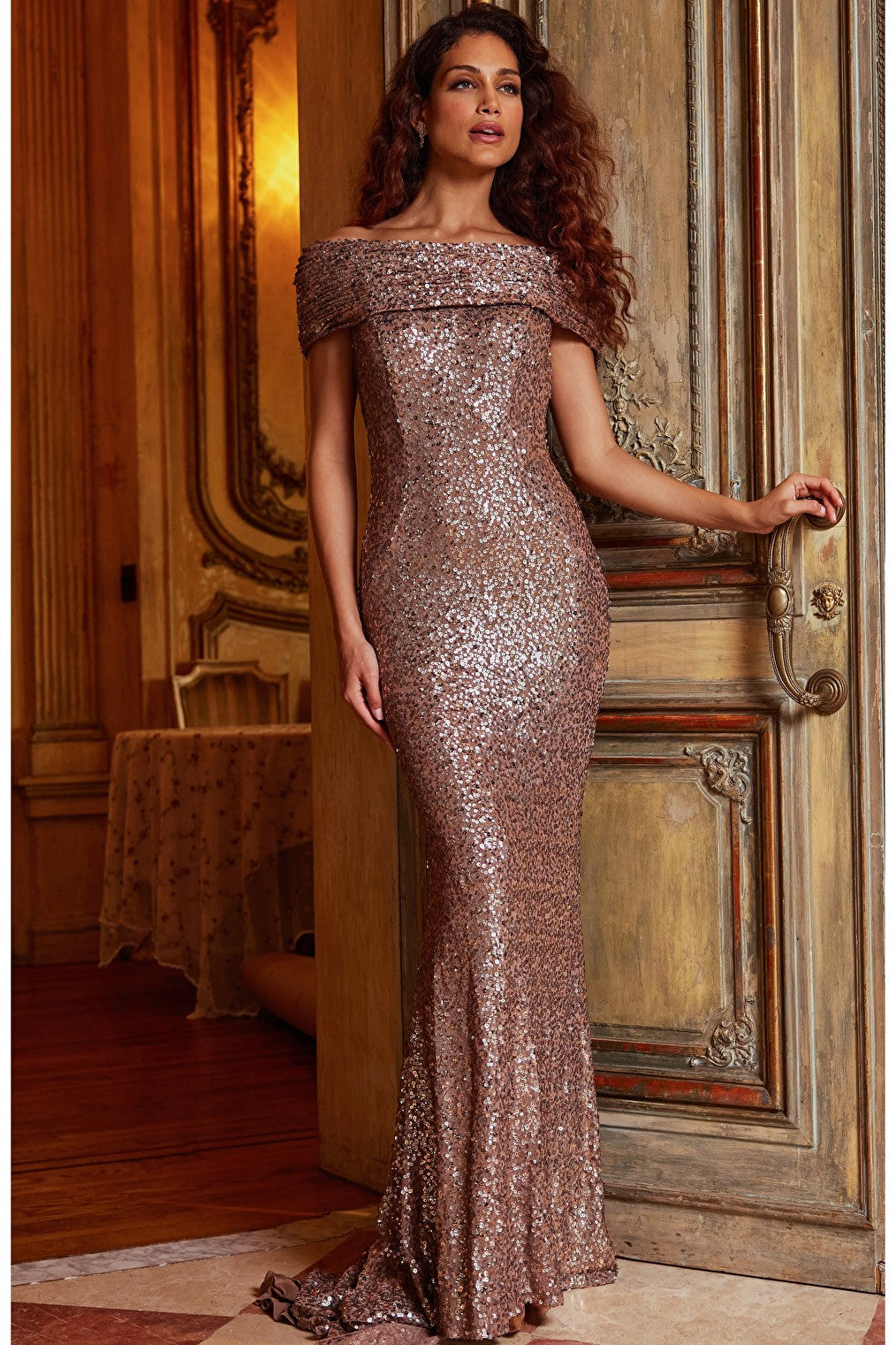 embellished evening dress 22376