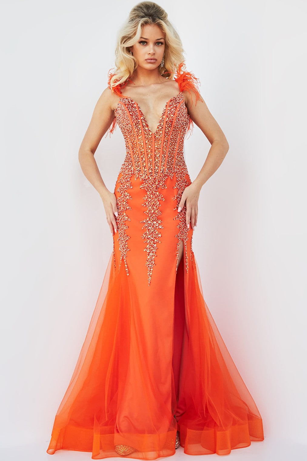 beaded prom dress 22540