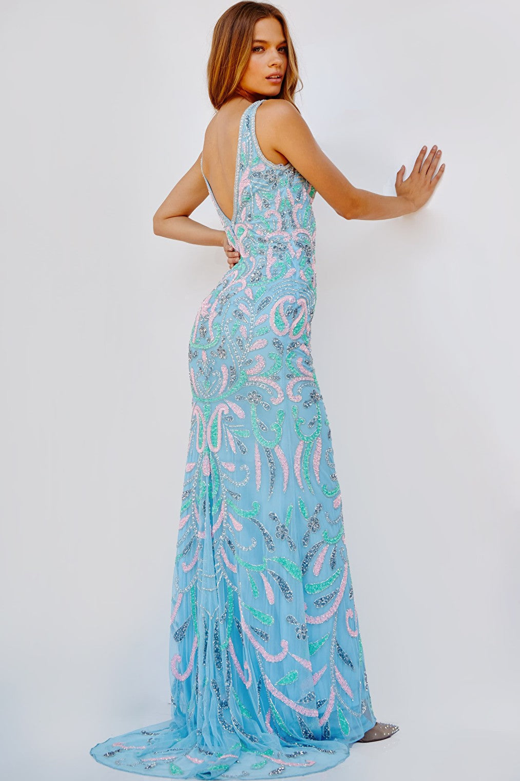 light blue prom dress 23511