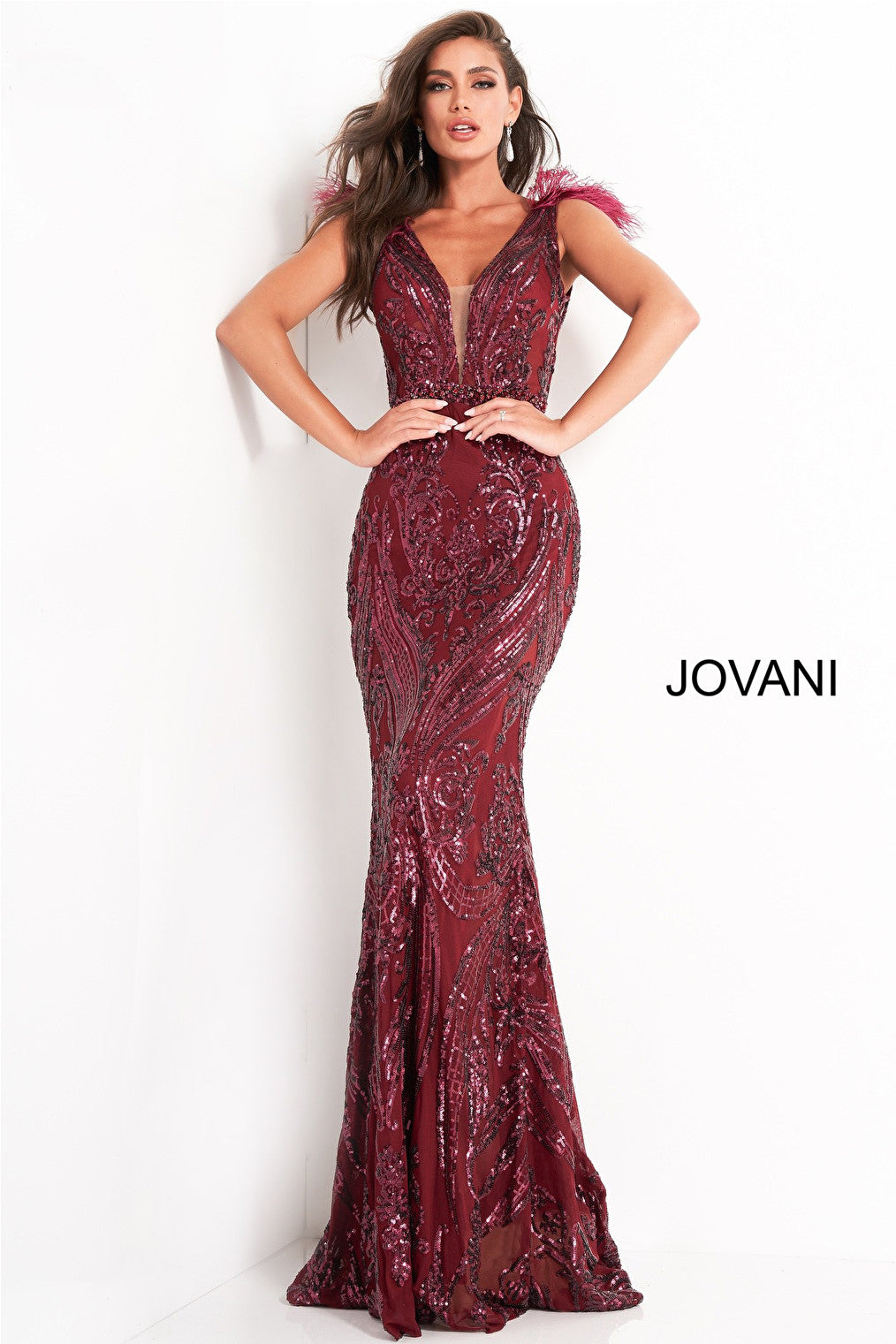 burgundy prom dress 3180