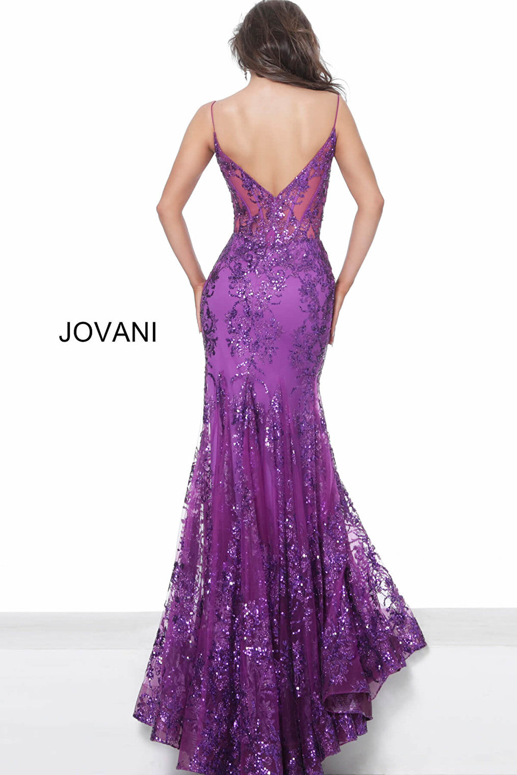 eggpland prom dress 3675 back view