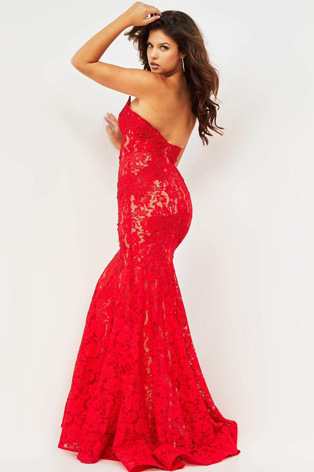 red mermaid dress 37334