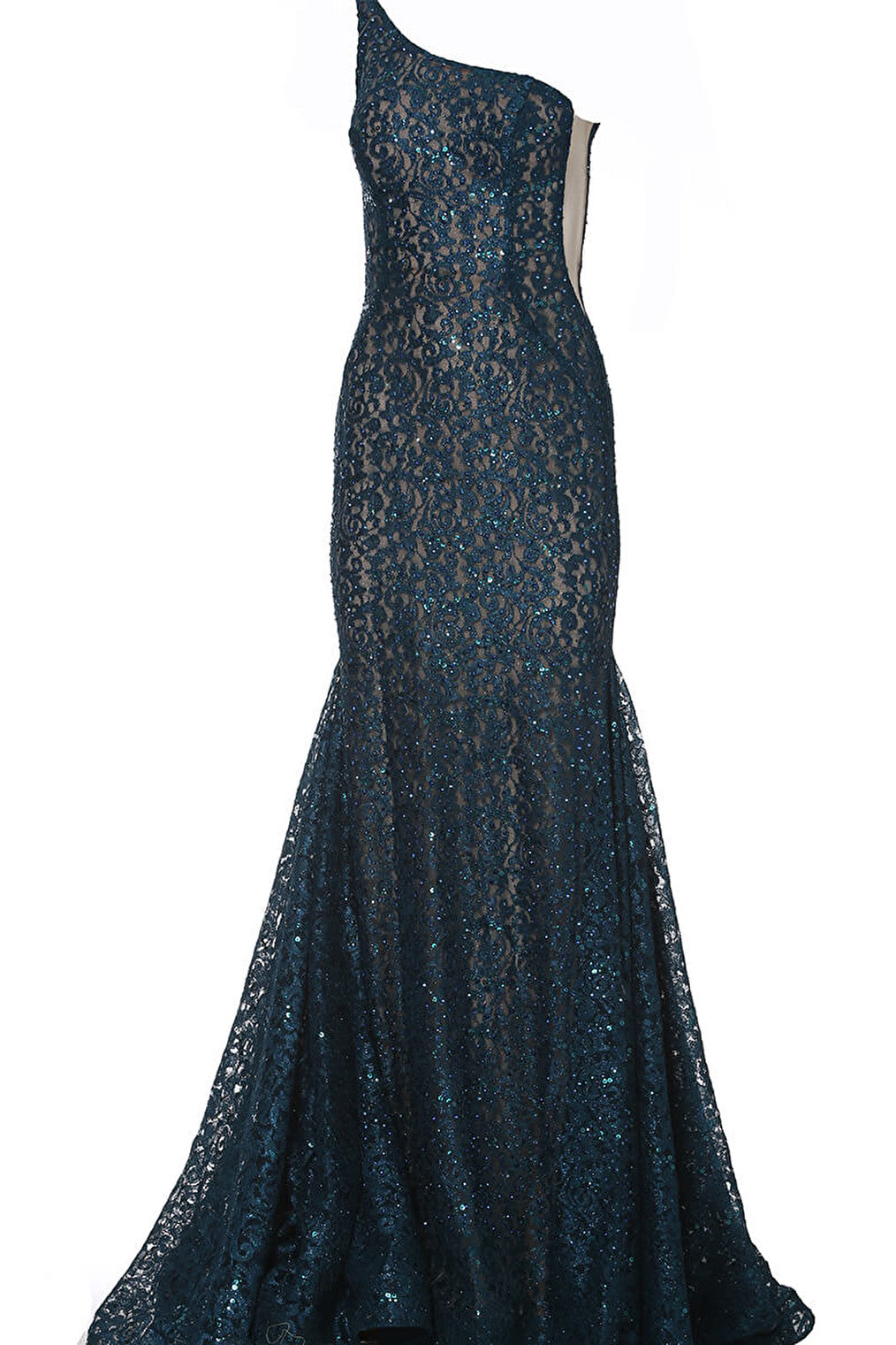 peacock lace sheath prom dress 3927