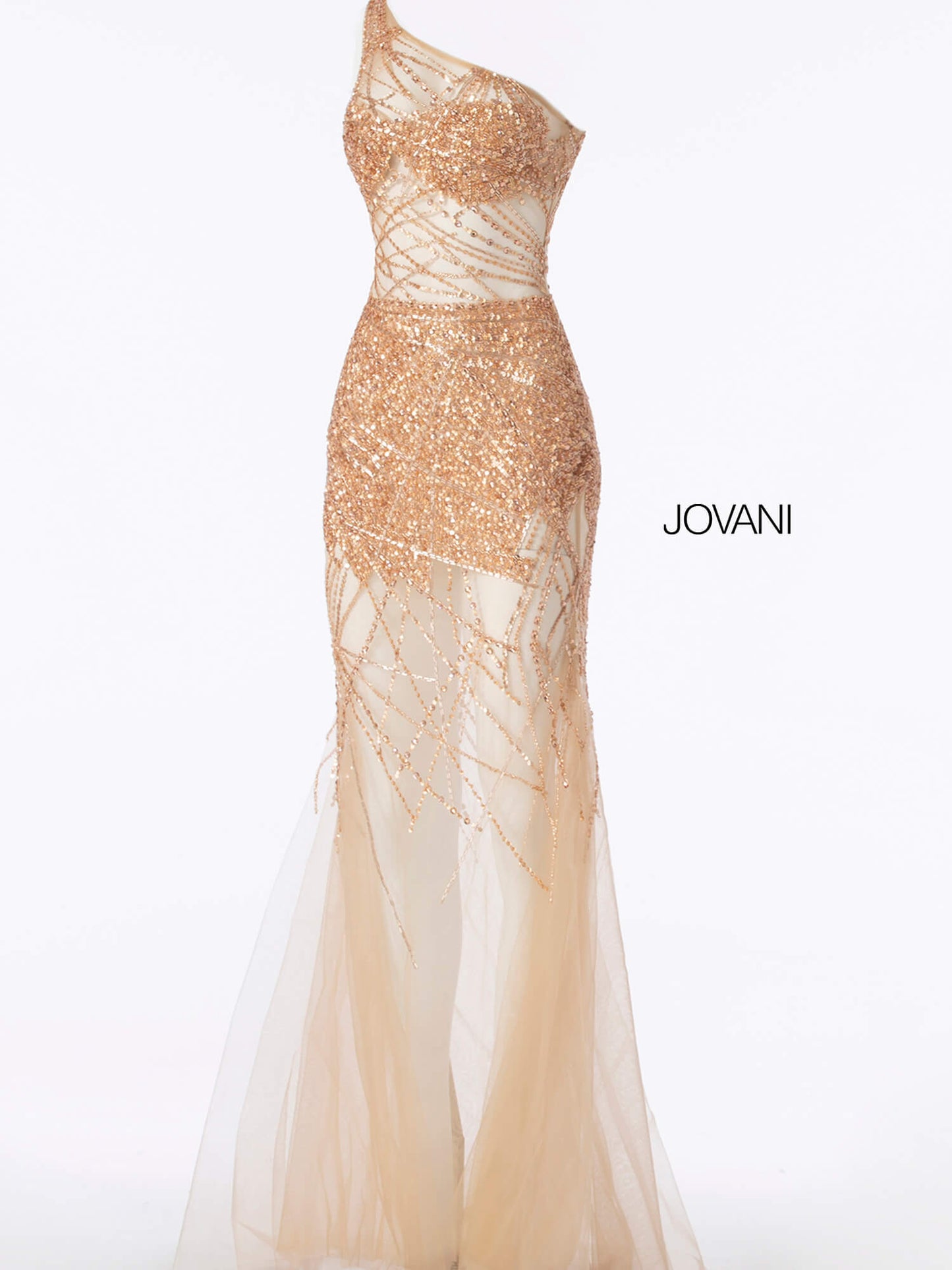 beaded rose gold dress 55567