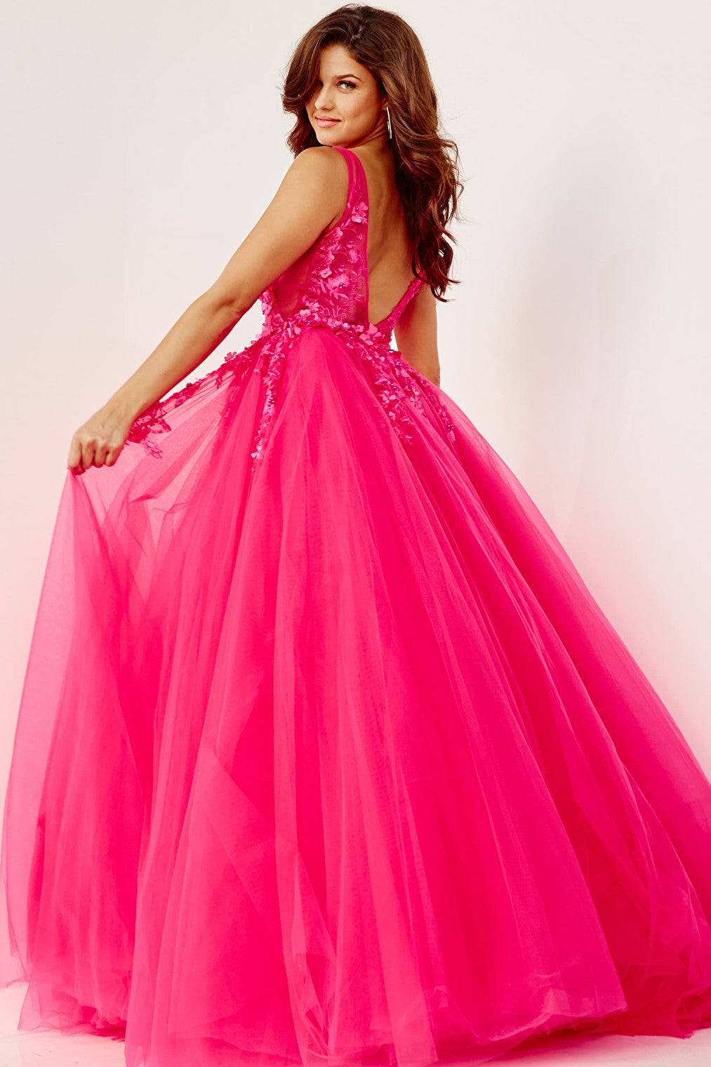 Fuchsia ballgown 55634