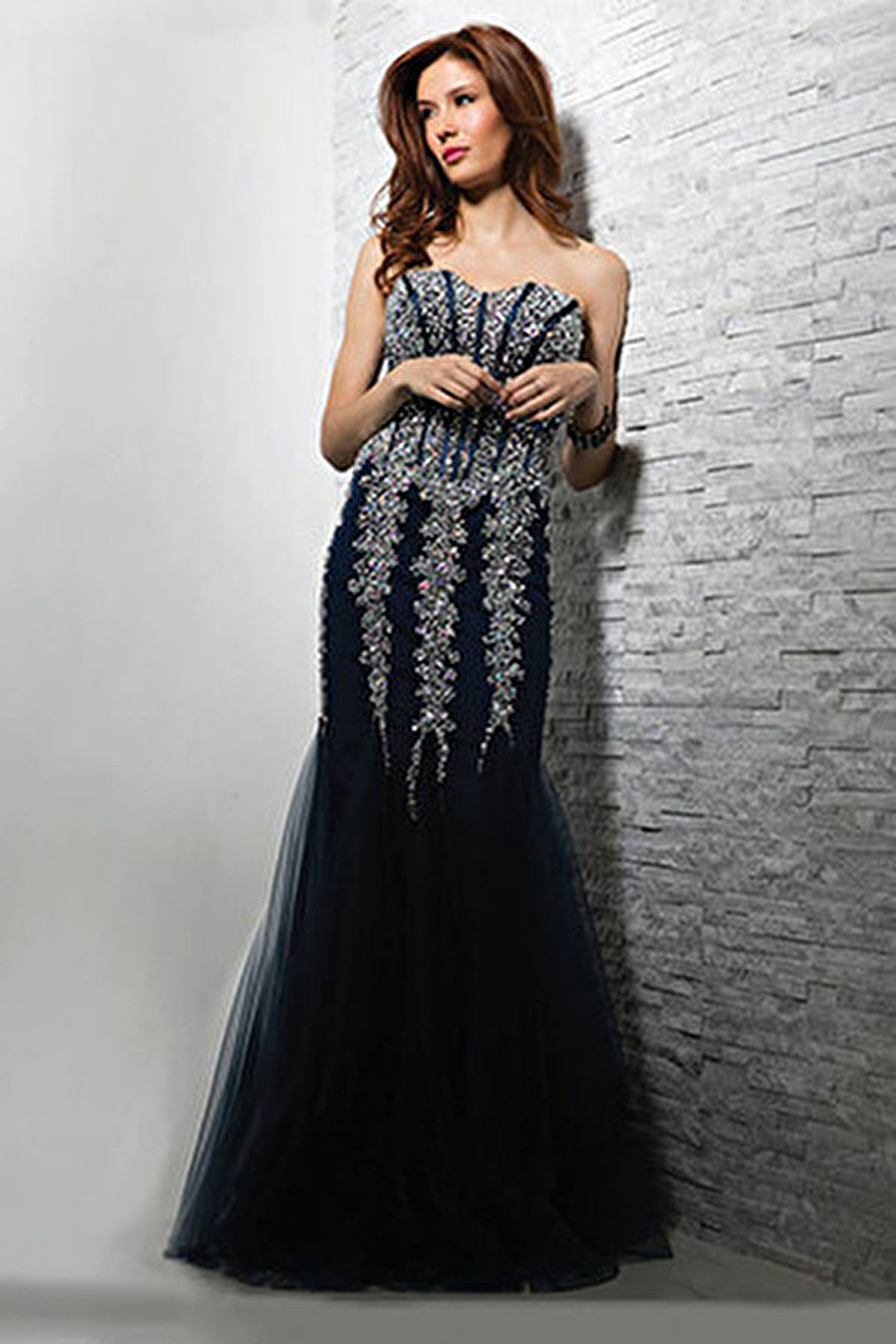 black silver prom dress 5908