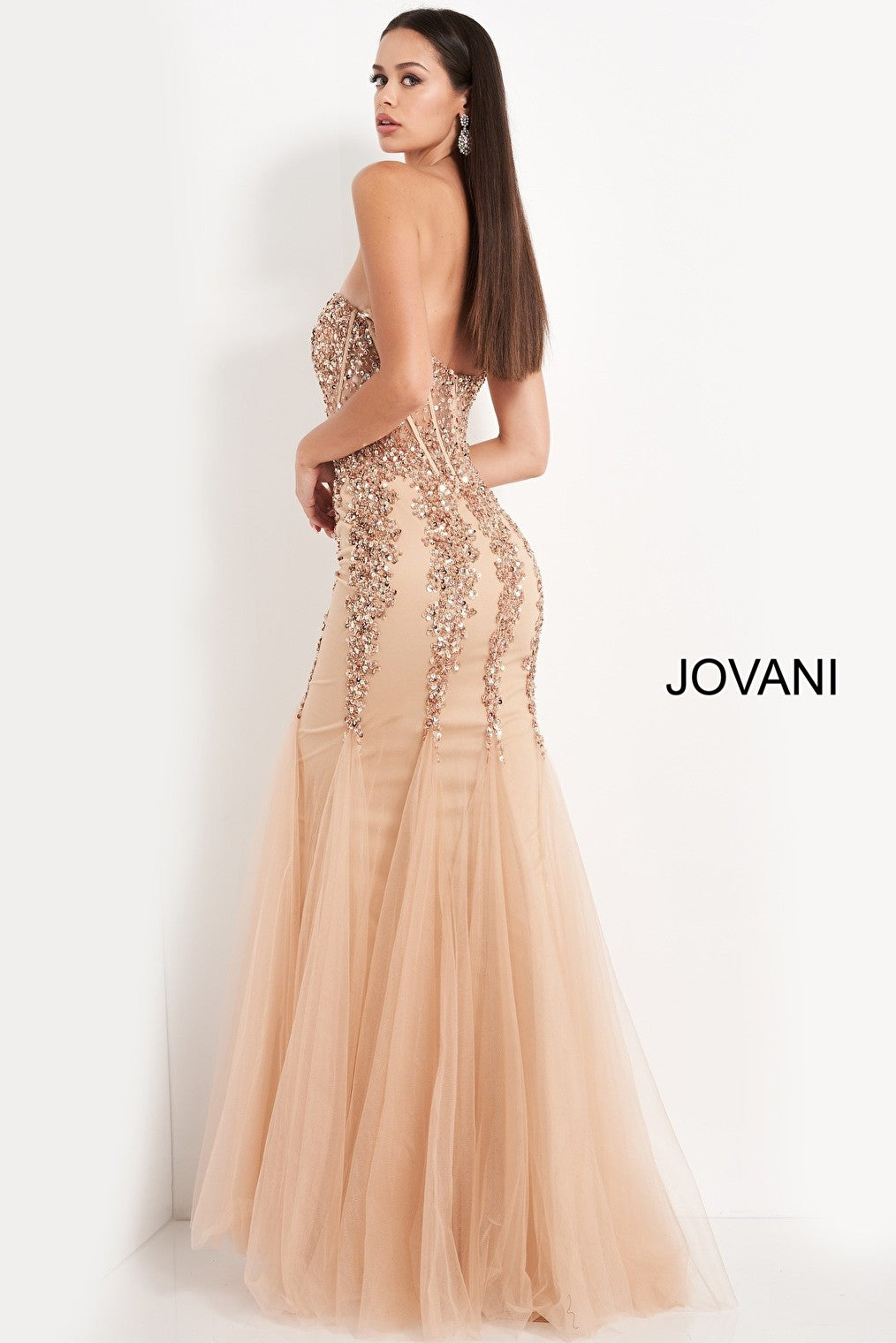 blush prom dress 5908