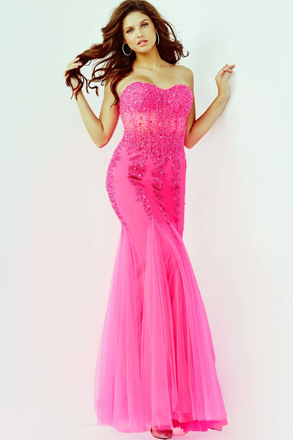 jovani hot pink 5908