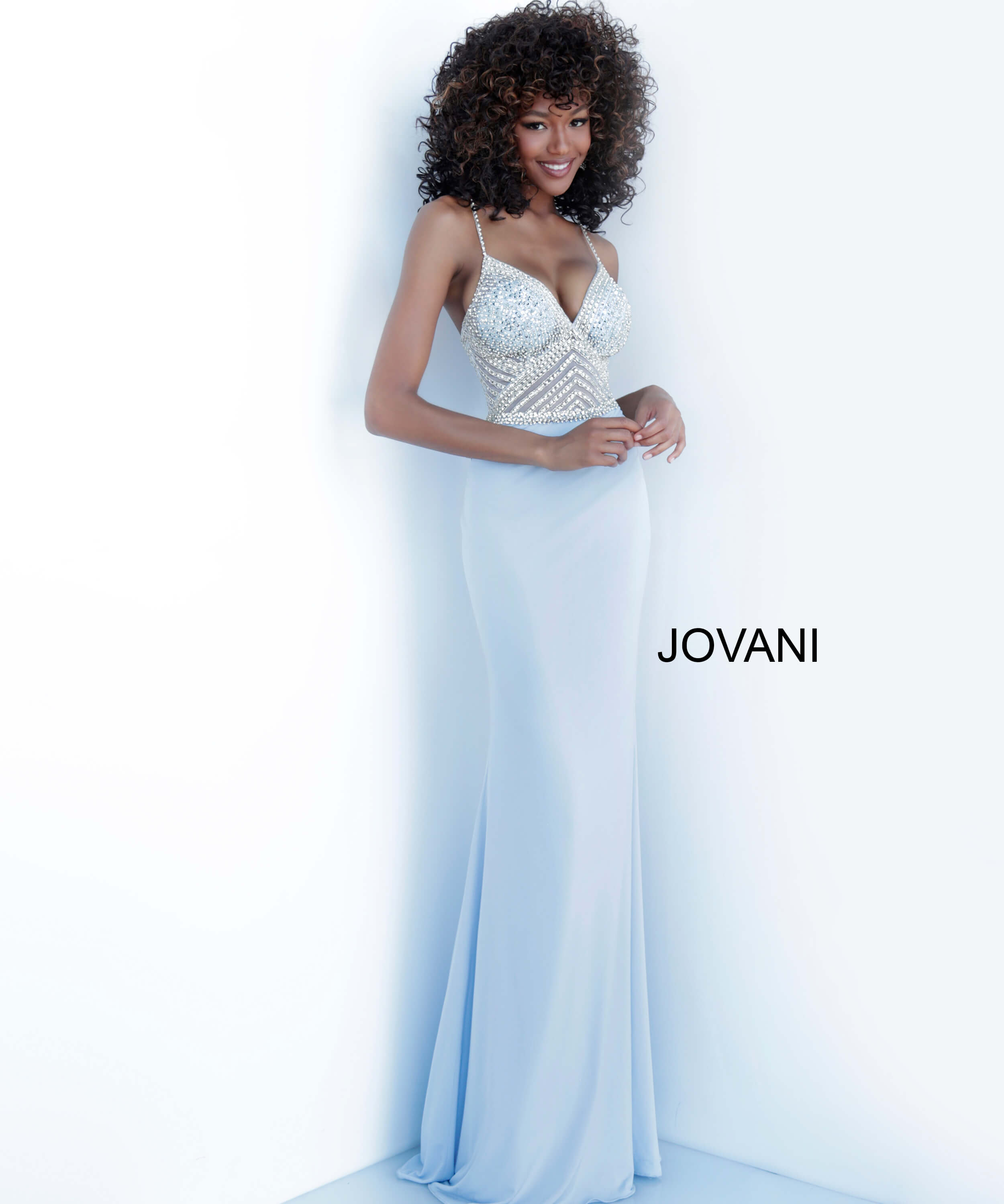 Jovani blue outlet prom dress