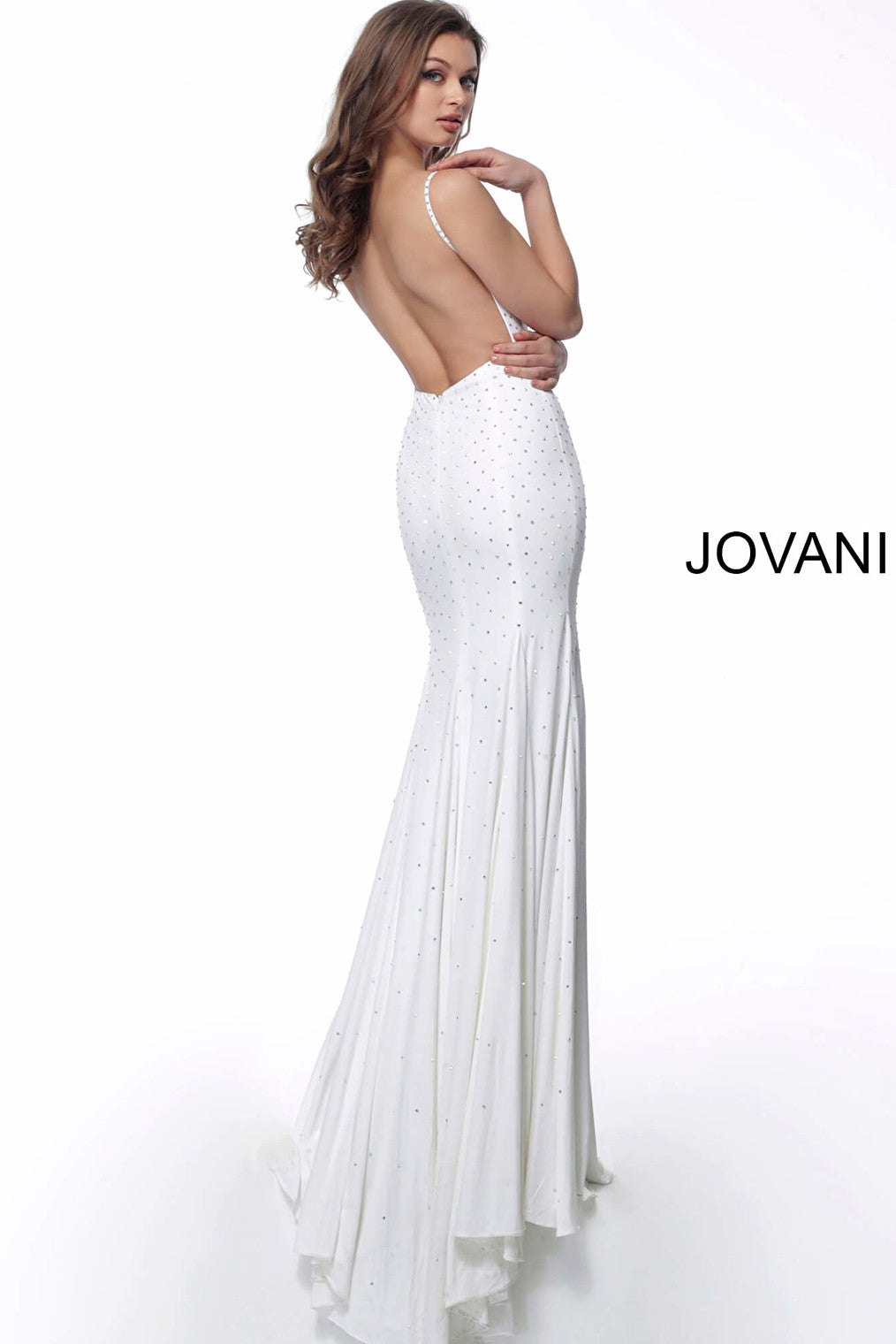 backless white dress 63563