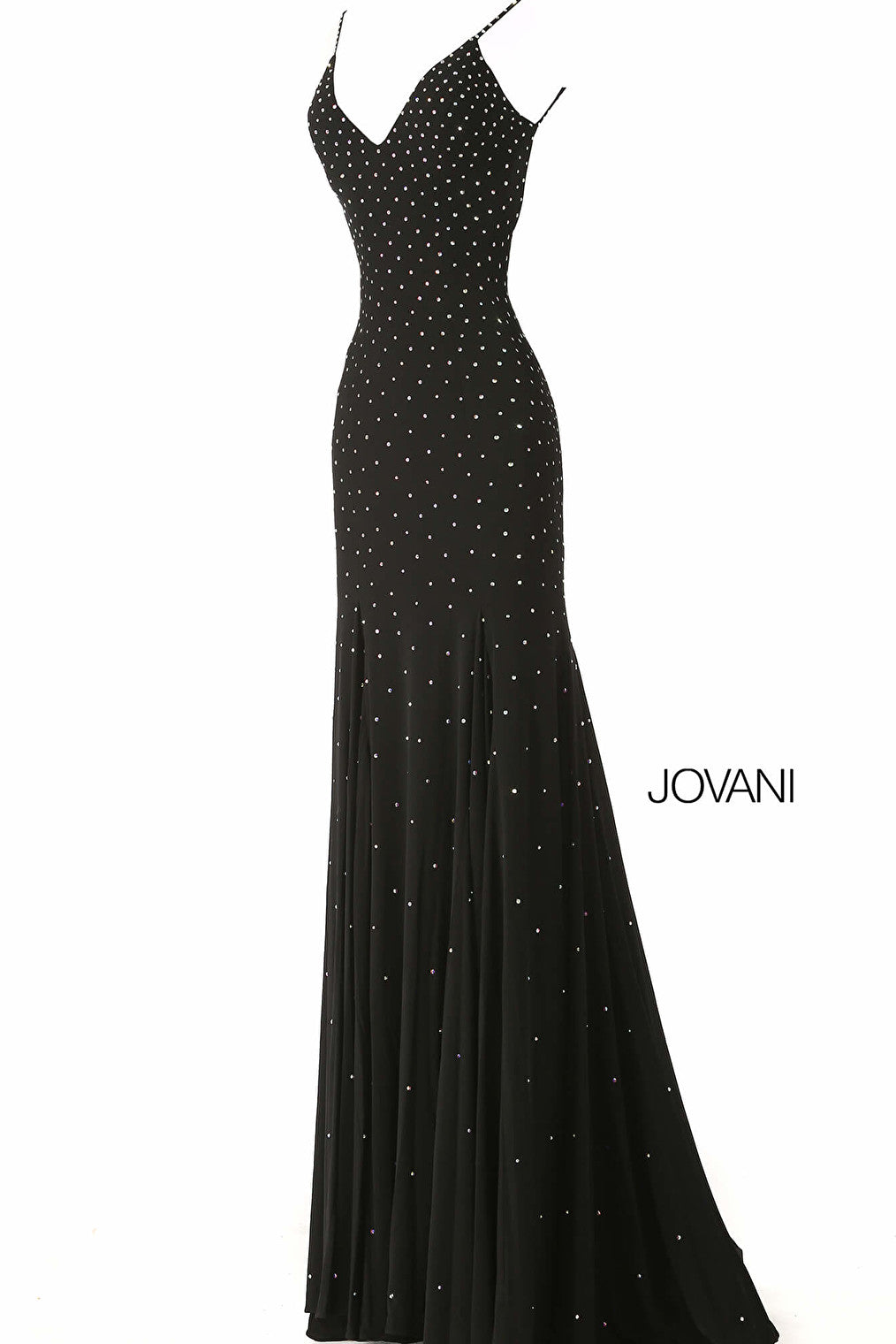 black jersey prom dress 63563