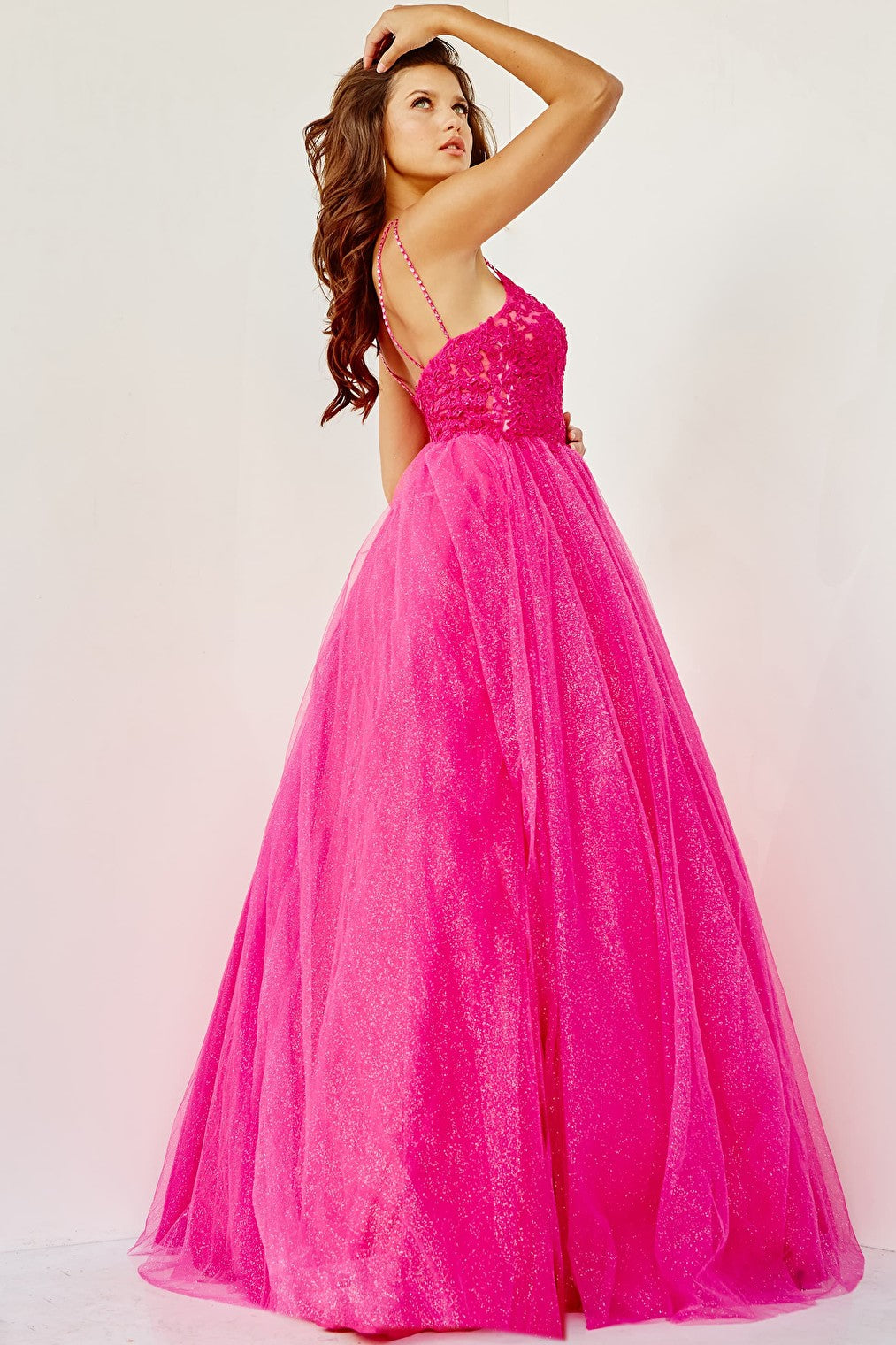 hot pink ballgown 67051