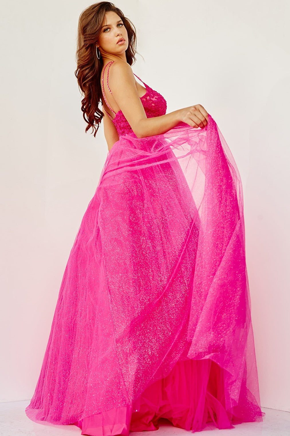 hot pink ballgown 67051