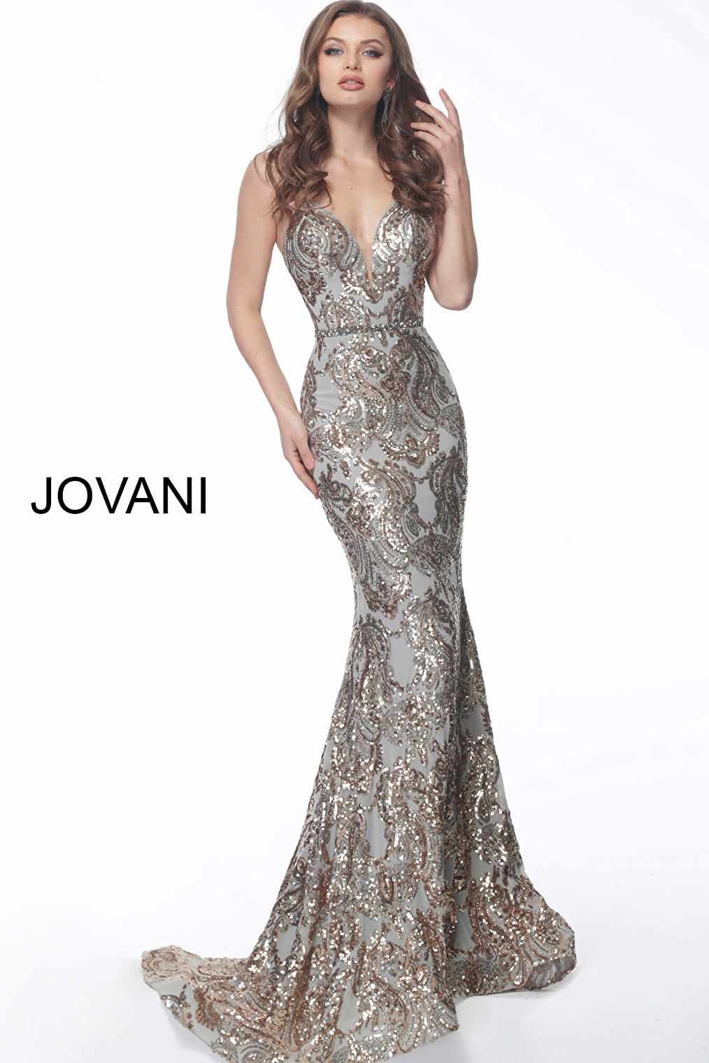 embellished prom dress 67347